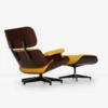 Eames Lounge Chair and Ottoman Yellow - Image 3