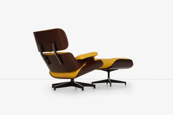 Eames Lounge Chair and Ottoman Yellow - Image 3