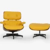 Eames Lounge Chair and Ottoman Yellow - Image 4