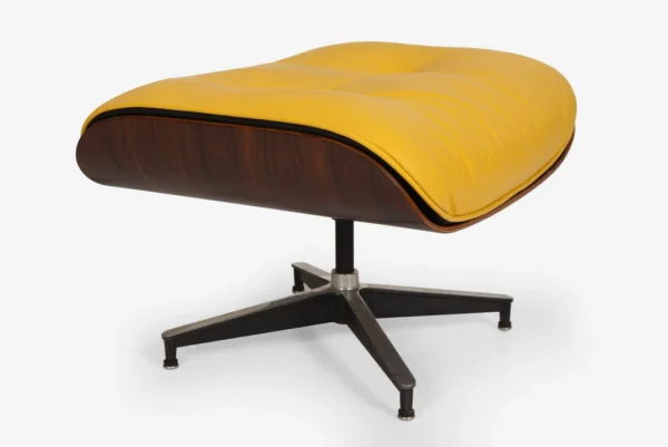 Eames Lounge Chair and Ottoman Yellow - Image 5