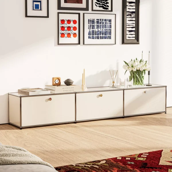 USM Triple Cabinet (White) - Image 2