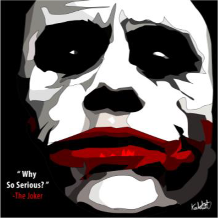 Heath Ledger Joker Wall Art