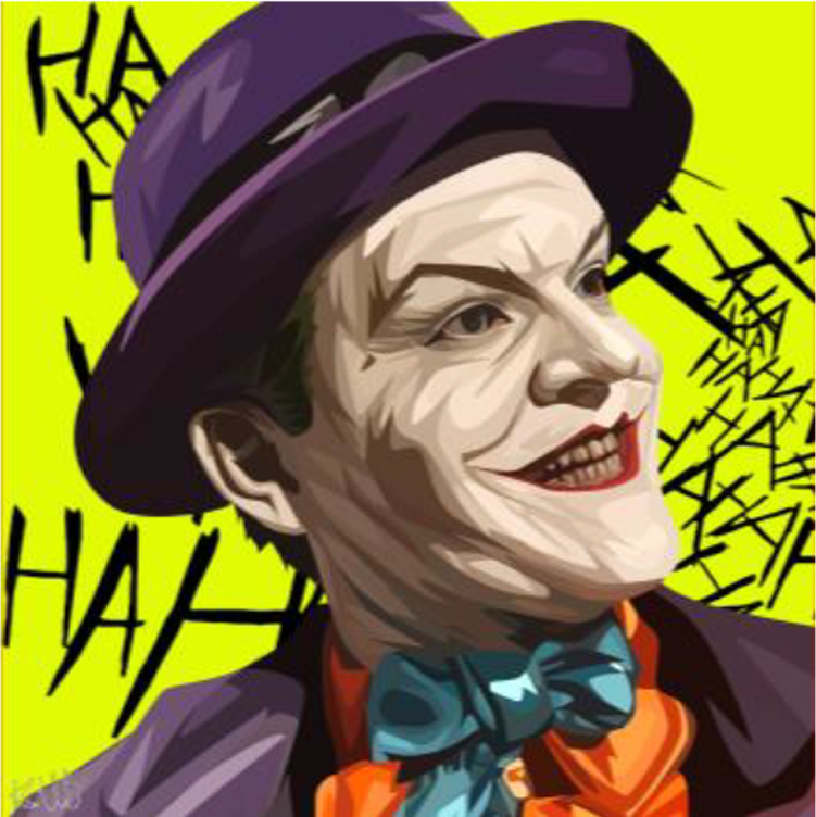 Jack Nicholson Joker Wall Art