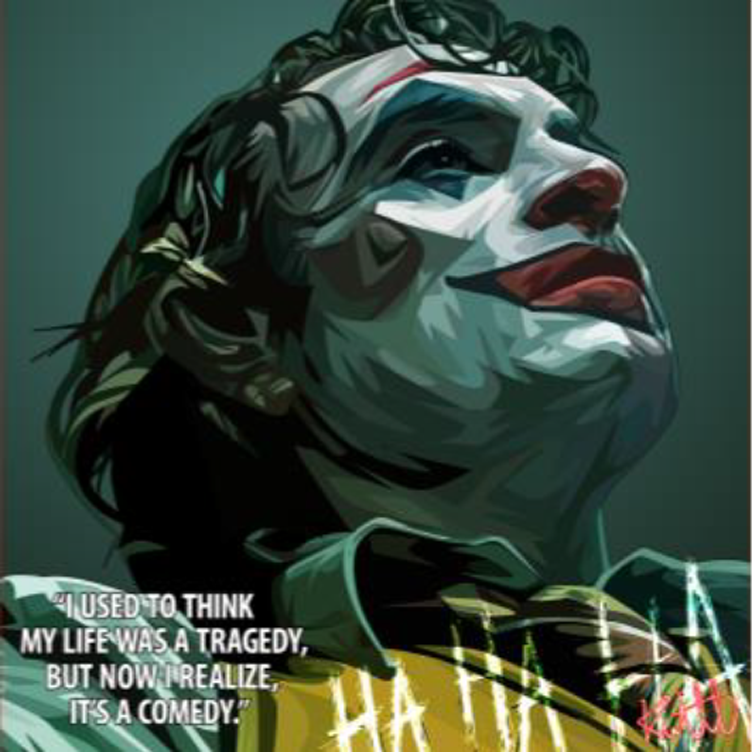 Joaquin Phoenix Joker Wall Art