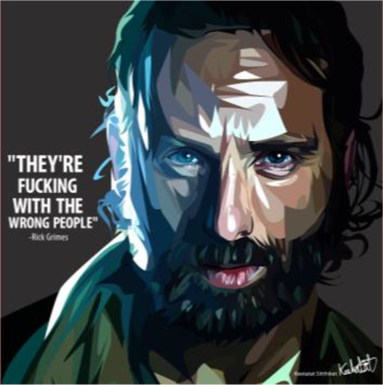 Rick Grimes Wall Art