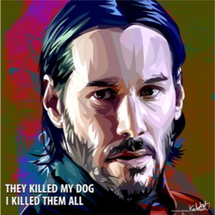 John Wick Wall Art