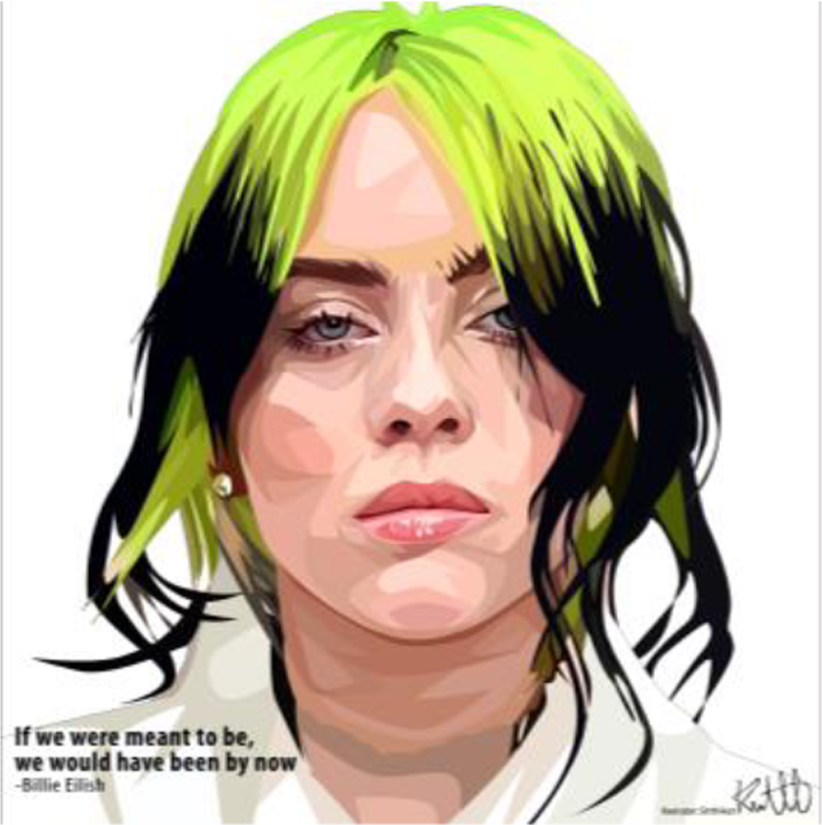 Billie Eilish II Wall Art