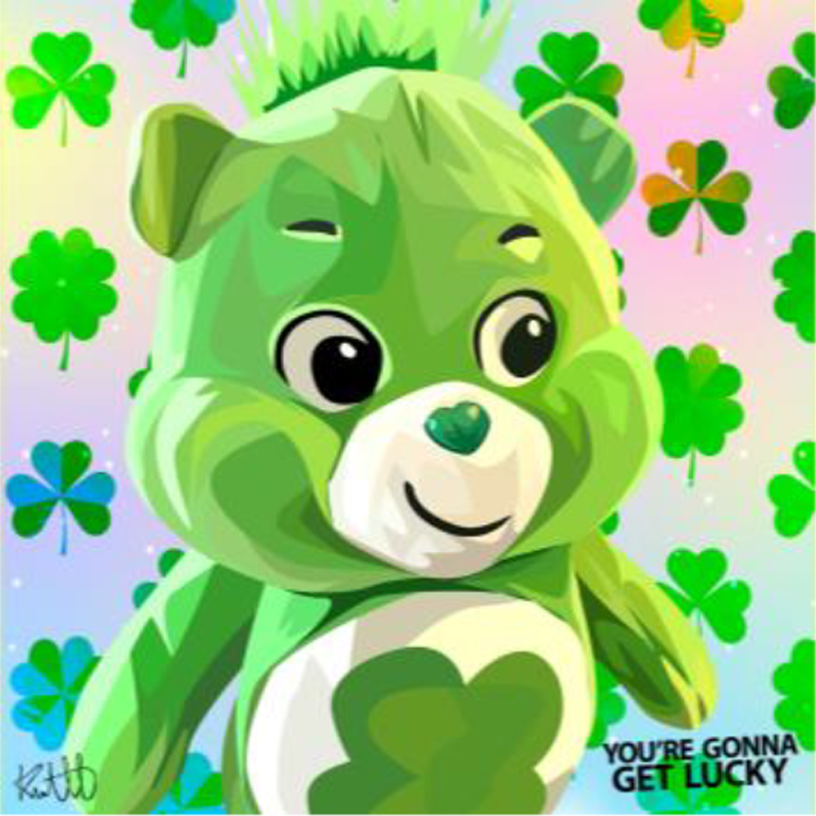 Good Luck Bear Wall Art