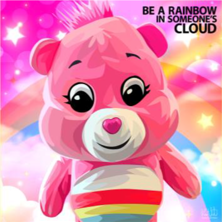 Cheer Bear Wall Art