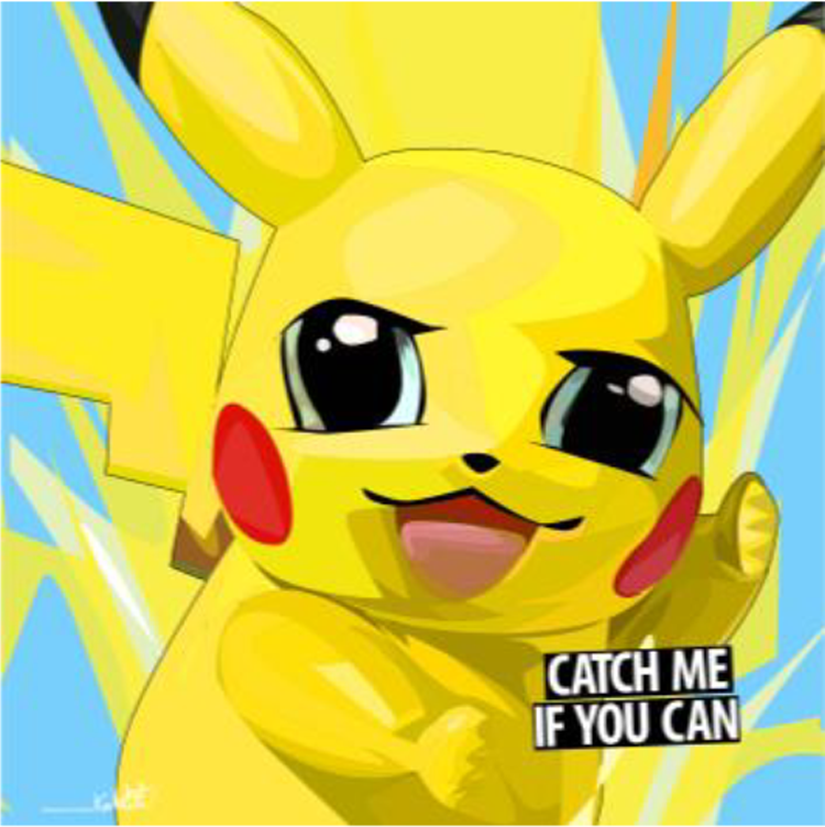 Pikachu Wall Art