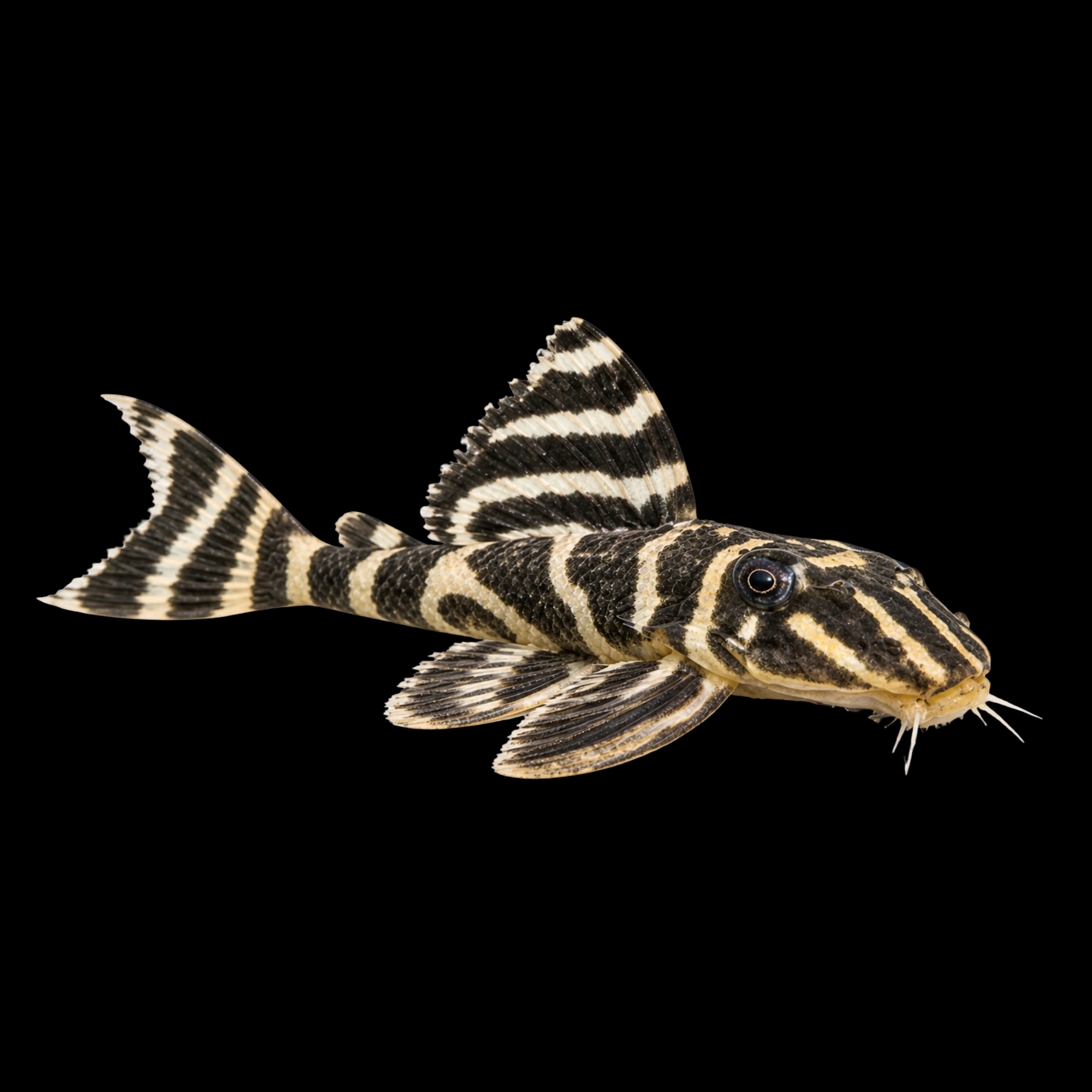 L199 YELLOW ZEBRA PLECO 3"